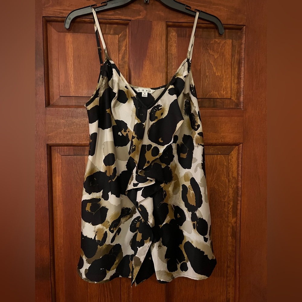 CAbiAnimal Print Camisole Blouse - Like New!